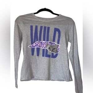 Old Navy Long Sleeve Girls XL (14-16) Gray Shirt